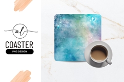 Abstract water splash square coaster png design Product Image 1