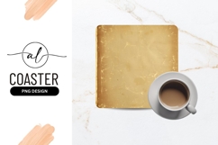 Distressed Paper Texture Square Coaster Png Product Image 1