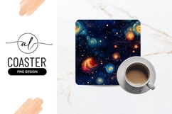 Abstract Swirl Galaxy Seamless Pattern Background Product Image 1
