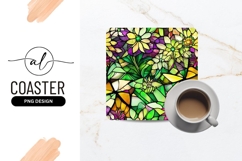 Vibrant Floral Stained Glass Colorful Seamless Pattern Product Image 1