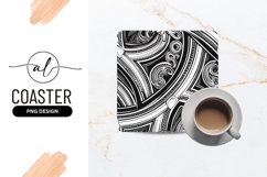 Tribal Pattern Design Black And White Seamless Product Image 1