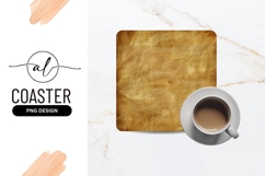 Antique Paper Texture Square Coaster Png Product Image 1