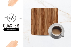 Brown Wooden Plank Texture Seamless Square Coaster Product Image 1