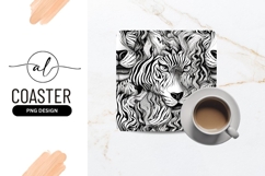Abstract Tiger Art Black And White Design Product Image 1