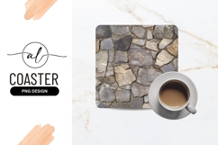 Rock Wall Texture Background Square Coaster Png Product Image 1