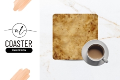 Aged Paper Texture Background Square Coaster Png Product Image 1