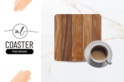 Wooden Texture Background Square Coaster Png Product Image 1