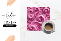 Pink Octopus Tentacles Seamless Glossy Sweet Pattern Product Image 1