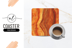 Wood Grain Texture Background Square Coaster Png Product Image 1