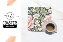 Elegant Floral Pattern Pink White Flower Design Product Image 1