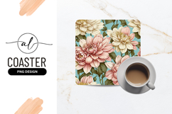 Floral Dahlia Pattern Pastel Colors Soft Illustration Product Image 1