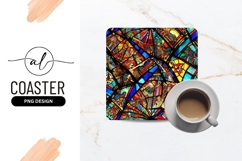 Vivid Stained Glass Depicting Historical Figures Product Image 1