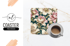 Elegant Floral Peony And Lily Seamless Pattern Product Image 1