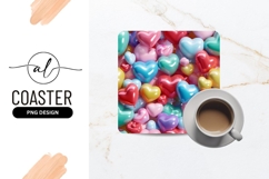 Heart Balloons Background Love Celebration Design Product Image 1