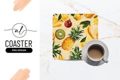 Colorful Fruit Pattern with Pineapple Banana Orange Kiwi Product Image 1