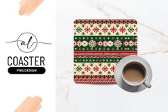 Festive Christmas Sweater Pattern with Snowflakes Product Image 1