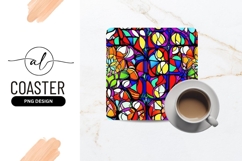Vibrant Colorful Stained Glass Seamless Abstract Pattern Product Image 1