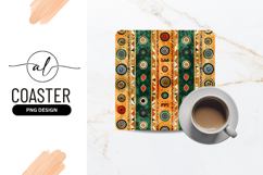 Abstract African Pattern with Circles Triangles Product Image 1
