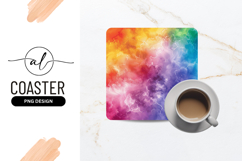 Colorful Abstract Watercolor Swirls with White Veins Product Image 1