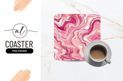 Pink Swirls Abstract Background with Marble Texture Product Image 1