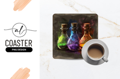 Three Colorful Potion Bottles with Corks and Glowing Liquids Product Image 1