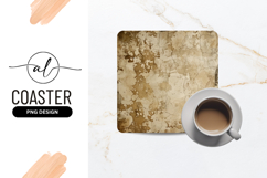 Distressed Plaster Texture Square Coaster Background Product Image 1