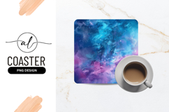 Abstract Galaxy Sky Art Square Coaster Product Image 1