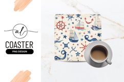 Nautical Theme Seamless Pattern With Sailing Vessels Product Image 1