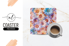 Pastel Colored Daisy Flowers Seamless Floral Pattern Product Image 1