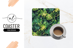 Tropical Green Leaves Seamless Pattern Background Product Image 1