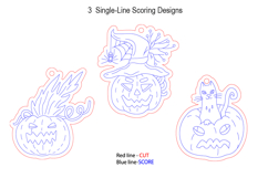 Spooky Time Halloween Ornaments laser Scoring Coloring Kit Product Image 2