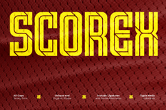 Scorex - Modern Condensed Sport Logo Font Product Image 1