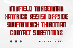 Scorex - Modern Condensed Sport Logo Font Product Image 3