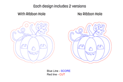 Halloween Pumpkins Ornament Laser Scoring Product Image 3