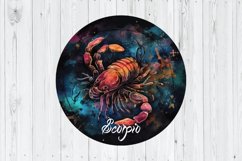 Scorpio Zodiac PNG, Horoscope PNG, Zodiac Sublimation Product Image 1