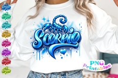 Scorpio Zodiac Airbrushed PNG Product Image 1