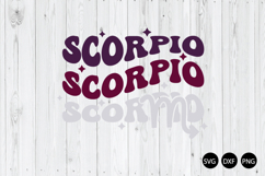 Scorpio Zodiac SVG, Horoscope SVG, Astrology Retro SVG Product Image 1