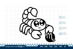Cute Zodiac Sign SVG | Kawaii Astrology Design Product Image 2