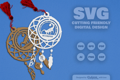 Scorpio Dream Catcher Laser Cut Set SVG Product Image 2