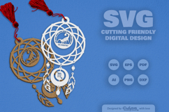 Scorpio Dream Catcher Laser Cut Set SVG Product Image 2