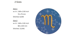 Scorpio Embroidery Design - Astrological Pattern Product Image 2