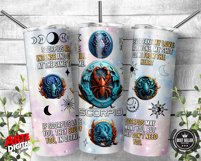 12 Zodiac Sign Affirmation |20oz Skinny Tumbler Sublimation Product Image 14
