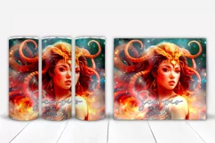 Scorpio Zodiac Sign Tumbler Wrap Sublimation 20 oz Product Image 3
