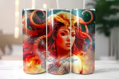 Scorpio Zodiac Tumbler Sublimation | Scorpio Sign Print Product Image 2