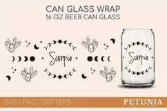 Zodiac Sign svg being used as a beer can glass wrap
