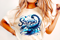 Scorpio Zodiac PNG, Scorpio Queen PNG, Zodiac Sublimation Product Image 2