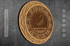 Scorpio Zodiac Layered Laser Cut Product Image 3