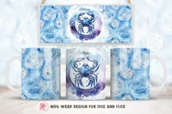 Zodiac Mug Wrap Sublimation Designs, Scorpio Mug, Scorpio Png