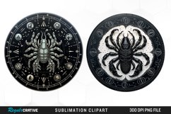 Watercolor Scorpio Zodiac Sign Clipart Product Image 1