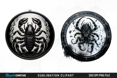 Watercolor Scorpio Zodiac Sign Clipart Product Image 1